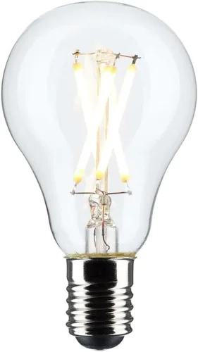 Miniatura 2 de Satco S21872 - Bombilla LED A15 de 5,5 W, transparente, base intermedia, 2700 K, 450 lúmenes, paquete de 2