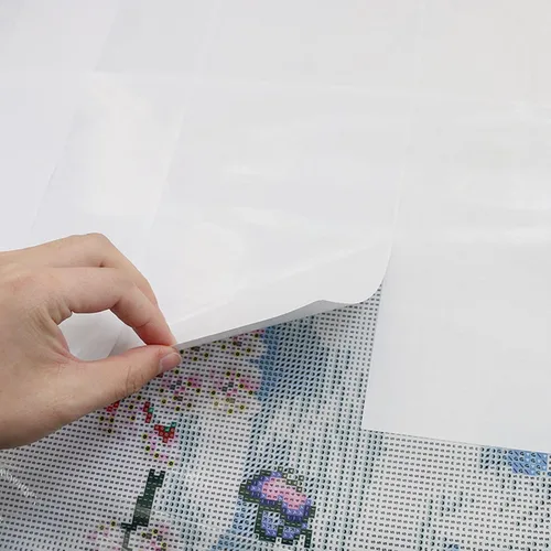 Huacan 100 piezas de papel de liberación de pintura de diamante antiadherente, 3.9 x 5.9 in (100 unidades)