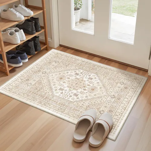 Miniatura 100 de zesthome Alfombra 4x6 - Alfombra Resistente a Manchas Lavable, Alfombras con Respaldo Antideslizante para Sala de Estar, Alfombras Pequeñas de Área