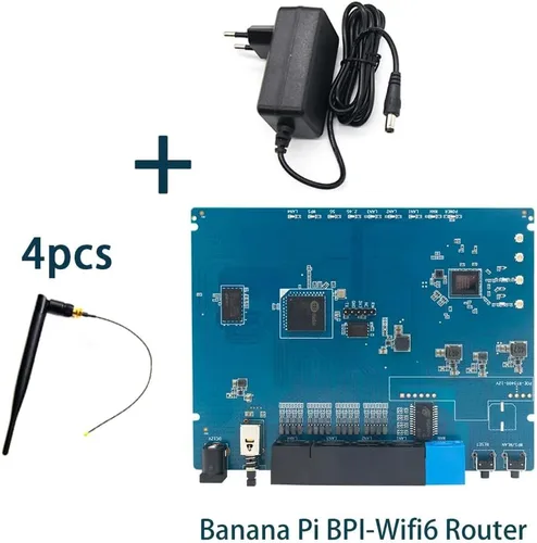 Miniatura 3 de WayPonDEV Router BPI-Wifi6 con ARM de doble núcleo cortec A9 1.2G Hz, soporta IEEE802.11a/b/g/n/ac/ax Protocolo de comunicación LAN inalámbrica
