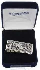 Miniatura 2 de Montana Silversmiths Clip para dinero con temática occidental fabricado en Estados Unidos