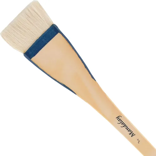 Miniatura 14 de Creative Mark Mandalay - Cepillo profesional de merluza para cabello de cabra – Brocha de pintura de 1-1/2 pulgadas de ancho con mango de paleta