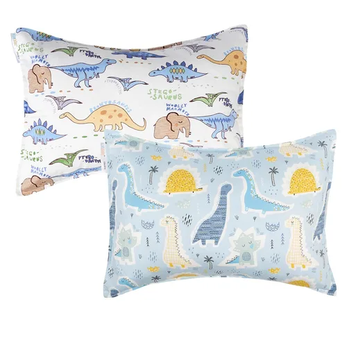 Miniatura 35 de ALVABABY Paquete de 2 fundas de almohada de algodón orgánico para niños pequeños, fundas de almohada para niños de 13 x 18 pulgadas o 12 x 16