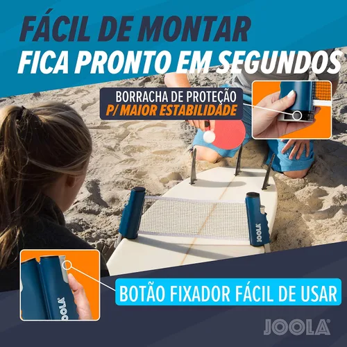 Miniatura 7 de JOOLA Red retráctil de ping pong con abrazaderas – Red de tenis de mesa se estira 5.75 pies – Abrazaderas en la mesa de hasta 2 pulgadas de grosor