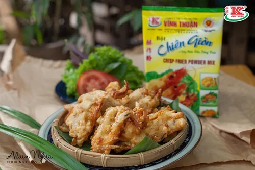 Miniatura 3 de Vinh Thuan — Mezcla de polvo frito crujiente — Revestimiento de harina para freír — Pan rallado — Chien Gion, 1 bolsa (35.3 oz)