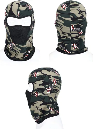 Miniatura 5 de Sumind 6 piezas de pasamontañas de verano transpirable protección contra el polvo máscara de cuello largo para actividades al aire libre