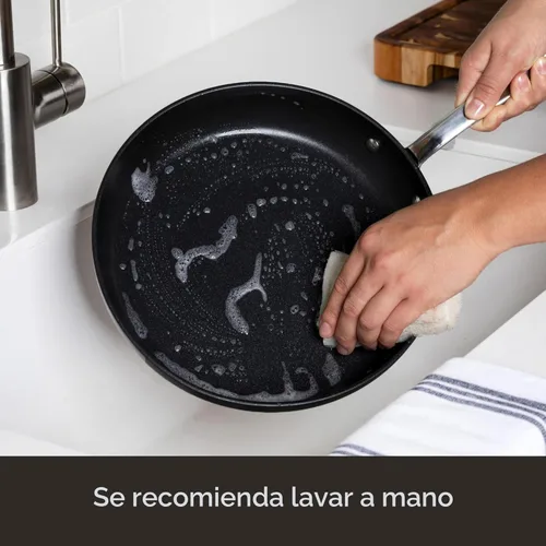 Miniatura 8 de All-Clad HA1 Expert - Juego de sartenes antiadherentes anodizadas duras, 2 piezas de 10 y 12 pulgadas, apto para lavavajillas, apto para horno hasta