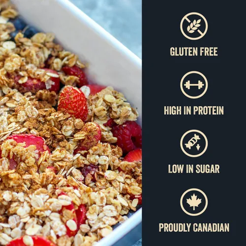Miniatura 6 de Stoked Oats - Stone Age - Desayuno alto en proteínas, bajo en azúcar - Sin gluten, alta fibra, avena sin OMG - Perfecto para avena durante la noche