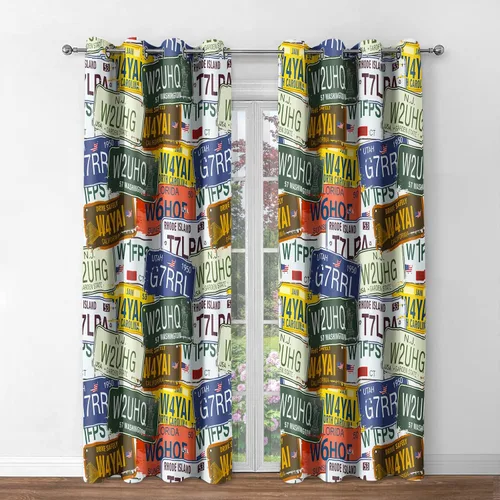 Miniatura 26 de Jekeno Cortinas opacas para oscurecer la habitación, con ojales, para ventana, atardecer, océano hawaiano, playa, tropical, palmera, decoración