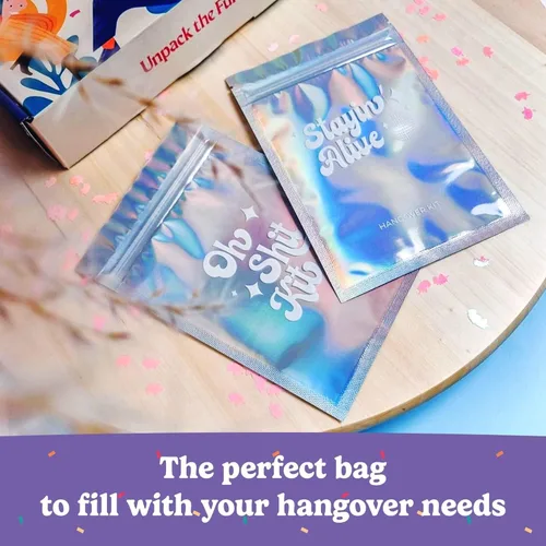Miniatura 4 de HOUSE OF PARTY Kit de resaca 10 piezas Suministros de despedida de soltera para la última fiesta de discoteca Favores impresos en bolsas