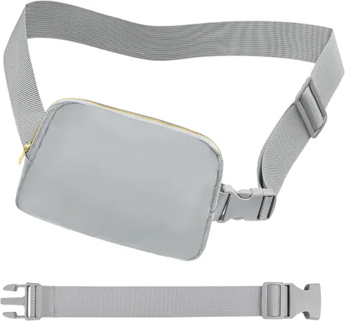 Miniatura 21 de Riñonera cruzada para mujeres y hombres, bolsa para cinturón para senderismo con correa ajustable, riñonera para correr, entrenamiento, deportes