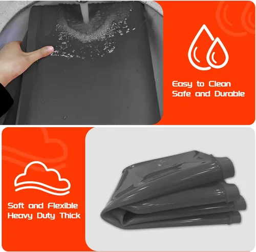 Miniatura 5 de Alfombrilla de silicona para parrilla Blackstone de 36 pulgadas, cubierta de silicona resistente de grado alimenticio, accesorios para parrilla Gris
