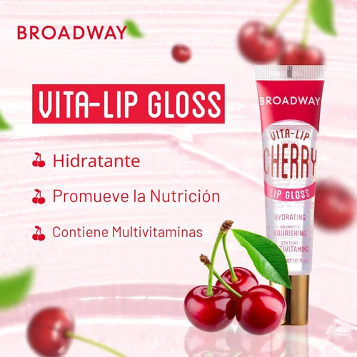 Miniatura 4 de Ruby Kisses Broadway Vita-Lip Brillo de labios transparente (paquete de 7) Bálsamo labial ultrahidratante y calmante con vitaminas, acabado de alto