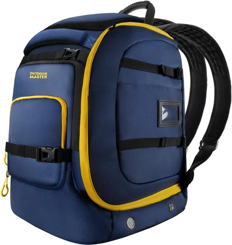 Miniatura 11 de OutdoorMaster Bolsa de bota, impermeable, 65 L, para esquí, snowboard, con cojín de aire, almohadilla de hombro, bolsa de equipo de esquí, mochila
