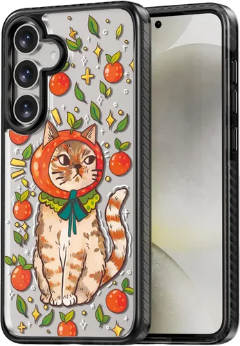 Miniatura 33 de Rosarnnah Funda compatible con Samsung Galaxy S24 Ultra, bonita estética, a la moda, divertida funda con estampado de gatito y gato, duradera a