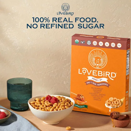 Miniatura 7 de Lovebird Variedad de cereales sin gluten, paquete de 3 cereales orgánicos sin cereales, sin lácteos, sin azúcar, sin refinado, bocadillos saludables