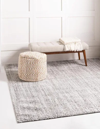 Miniatura 37 de Unique Loom Shaggy Chic Collection - Alfombra de área lanuda (9 pies 4 pulgadas x 12 pies 2 pulgadas, rectangular, color blanco sal marina)