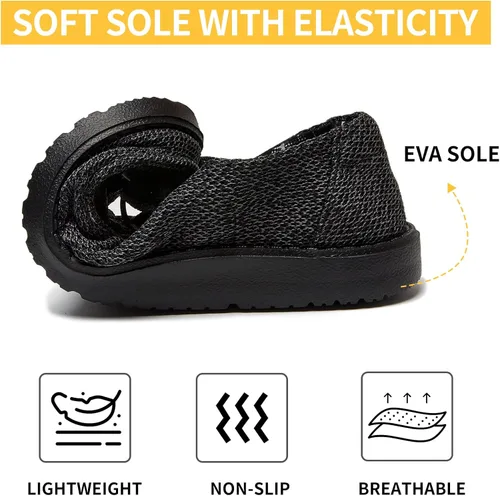 Miniatura 4 de zmlc Mocasines sin cordones para mujer, zapatos planos para mujer, cómodos mocasines informales, zapatos para caminar, zapatos náuticos con suela