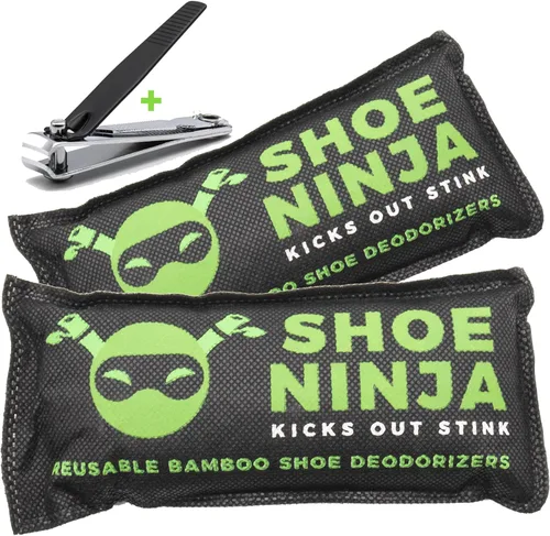 Insertos desodorantes para zapatos, eliminador de olores de zapatos, carbón activado para absorber el olor de los zapatos, paquete de 2 eliminadores