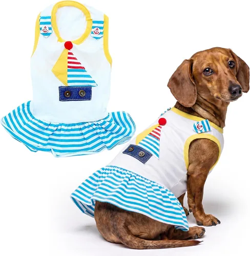 Miniatura 22 de Parisian Pet Chambray - Vestido para perro - Ligero sin mangas para perro, niña, talla XS Chambray en general
