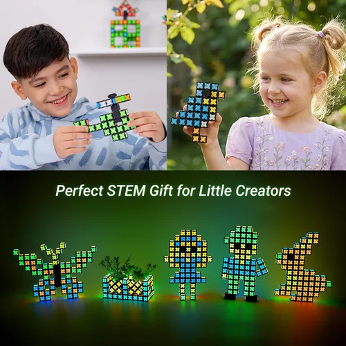 Miniatura 8 de TOSY Cubo Magnético 4x4 - 70 Bloques, 560 Imanes, Multiuso: Bloques de Construcción Creativos, Fidget Spinner Transformable, Rompecabezas/Cubo Cubo