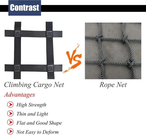 Miniatura 4 de Red de carga de escalada para casa del árbol, red de escalada para niños, protección de escaleras, resistente para niños, obstáculos ninja, jungla