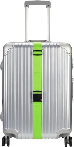 Miniatura 3 de WeBravery Correa de equipaje ajustable Maleta Cinturón Correas Accesorios de viaje (verde 1 paquete)