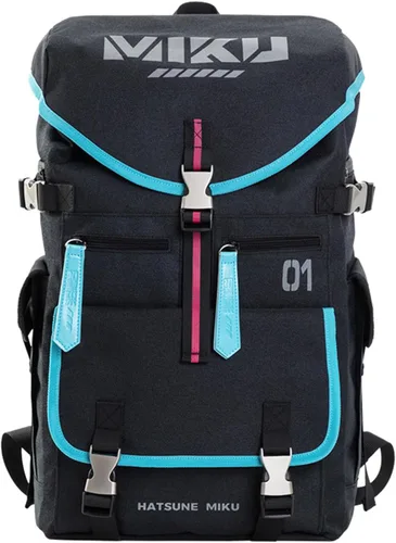 Mochila de anime serie de colaboración para Hatsune Miku, mochila de viaje Techwear de 22L, mochila para mujeres y hombres Miku - Mochila de 22 l