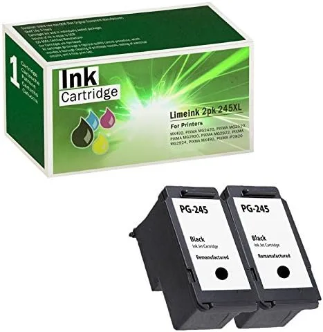 Miniatura 3 de Limeink 5 cartuchos de tinta remanufacturados de repuesto para 245xl Cartucho de tinta para Canon Ink 245 y 246 para Canon MG2522 Cartuchos de tinta