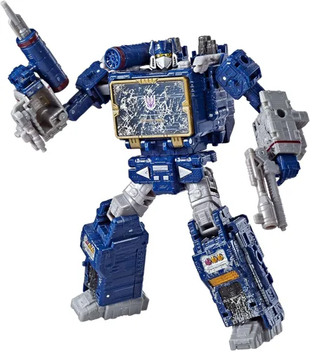 Transformers Toys Generations War for Cybertron Voyager Wfc-S25 Soundwave Figura de Acción - Capítulo Siege - Adultos y Niños de 8 Años en Adelante,