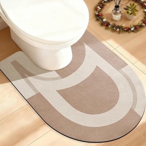 Miniatura 90 de ACCUMTEK Alfombrilla de Baño Ultra Delgada, Alfombrillas de Baño Antideslizantes con Respaldo Mejorado para Colocar Bajo la Puerta, Alfombras
