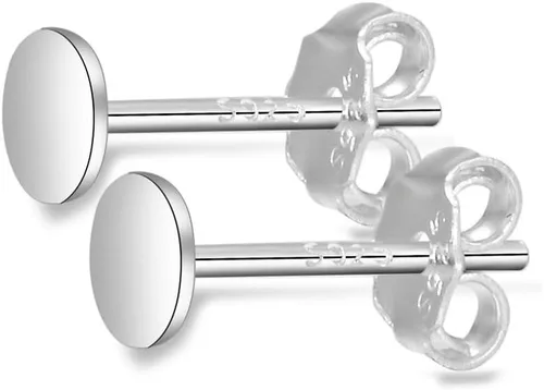 Miniatura 6 de Adabele - 10 pares de aretes de plata esterlina chapados en oro real, 0.035 in, pin de 0.12 pulgadas, pequeño pegamento en almohadilla plana con 20