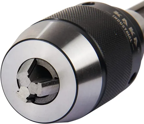 Miniatura 5 de KAKA INDUSTRIAL Portabrocas sin llave resistente, Jacobs Taper Stock (HPJ0213 (1/32"-1/2"-JT6))