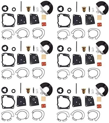 Miniatura 4 de Kit de reparación de carburador de repuesto para V4 V6 90 100 105 115 150 175HP 18-7247 436852 438996