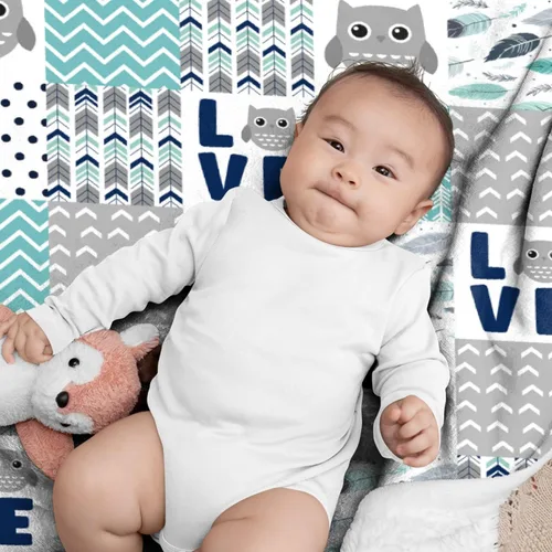 Miniatura 3 de Manta de conejo personalizada para niños y niñas, manta de bebé ultra suave, regalo personalizado, decoración de manta con nombre, 30 x 40 pulgadas