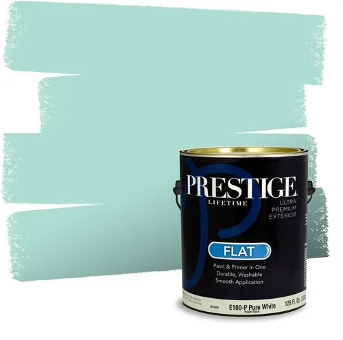 Miniatura 916 de Pintura Exterior + imprimación PRESTIGE, todo-en-uno, 1 galón, acabado mate, color comparable al Valspar* Royal Gray* VS151-Gris real