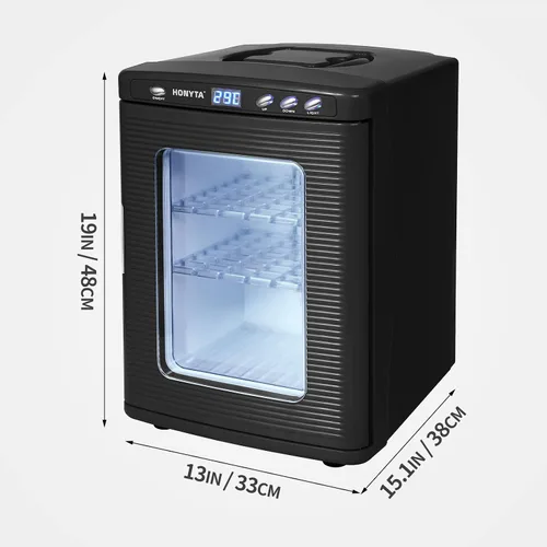 Miniatura 4 de RYFT Incubadoras para incubar huevos, incubadora portátil de laboratorio científico de reptiles de 25 litros con calefacción y enfriamiento de 41.0