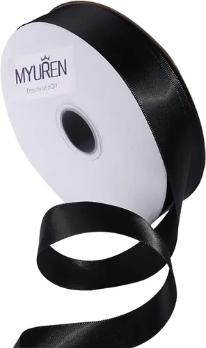 Miniatura 37 de Cinta de satén sólida de 3/8 pulgadas, cinta de satén roja de doble cara para manualidades, envoltura de regalos, recuerdos de fiesta, baby shower