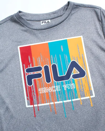 Miniatura 4 de Fila Conjunto deportivo deportivo para niños, sudadera con capucha de rendimiento de 3 piezas, pantalones deportivos, camiseta - Conjunto de ropa