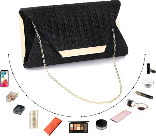 Miniatura 6 de Bolsos de mano para mujer, bolso de noche, sobre de hombro, para boda