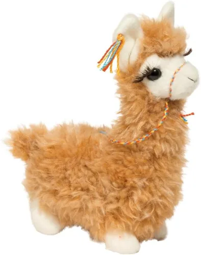 Miniatura 2 de Douglas Lil' Wolly - Animal de peluche de llama, juguete de llama suave y abrazable de 6 pulgadas, lindo peluche para niños, niños pequeños