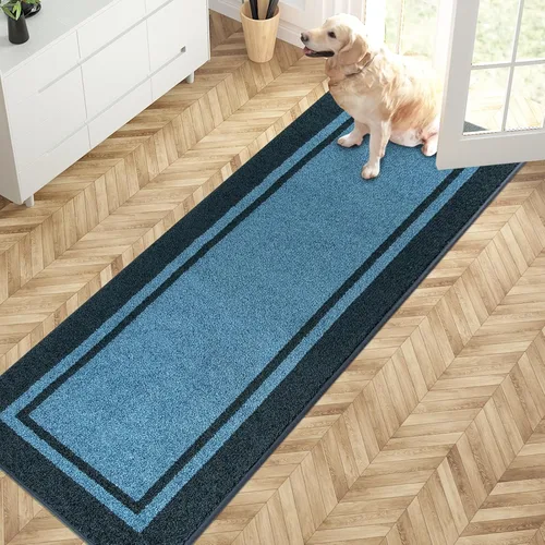 Miniatura 8 de PURRUGS Tapete para puerta con atrapamiento de suciedad, 20 x 32 pulgadas, antideslizante, lavable a máquina, tapete de entrada, tapete para puerta