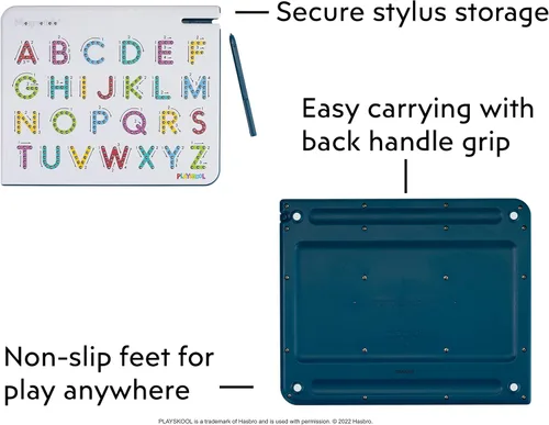 Miniatura 4 de Playskool Magnatab — Letras mayúsculas de la A a la Z — Tablero magnético de trazado de letras para niños pequeños y dibujo sensorial