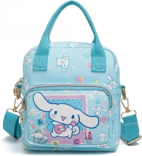 Linda bolsa de lona con dibujos animados, mochilas bandolera para niñas, mochila con correa ajustable, los mejores regalos para ella