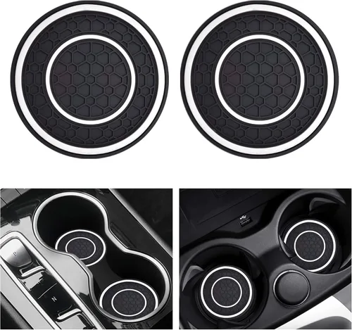 Miniatura 11 de 2 unidades de posavasos para portavasos de coche, alfombrillas para tazas de coche, posavasos universales para coche de 2.75 pulgadas, inserto