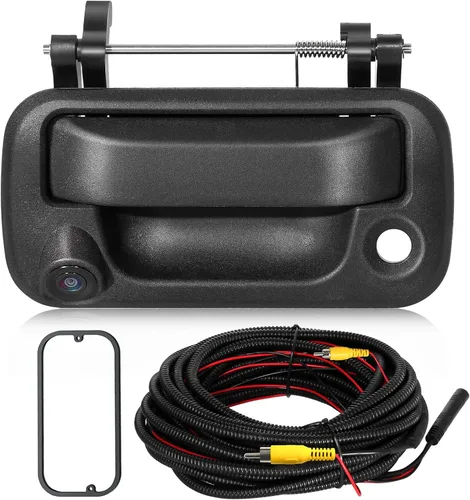 EWAY Cámara de respaldo trasera con manija trasera para Ford F150 F250 F350 F450 F550 Super Duty Explorer Lobo 2004-2016, Lincoln Mark LT - Pestillo