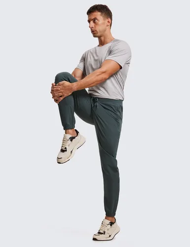 Miniatura 3 de CRZ YOGA Pantalones deportivos de golf elásticos en 4 direcciones con bolsillos de 30 pulgadas para hombre, pantalones de trabajo, gimnasio