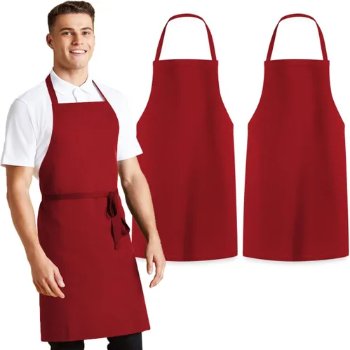 Miniatura 7 de Avalon Kitchen Aprons for Men - 100% Polyester Chef Apron Women with Extra Long Ties - Cooking Aprons for Women & Mens Apron