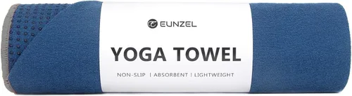 Miniatura 23 de Toalla de yoga Eunzel, toalla para esterilla de yoga caliente con puntos de agarre absorbentes de sudor, antideslizante para yoga caliente, pilates