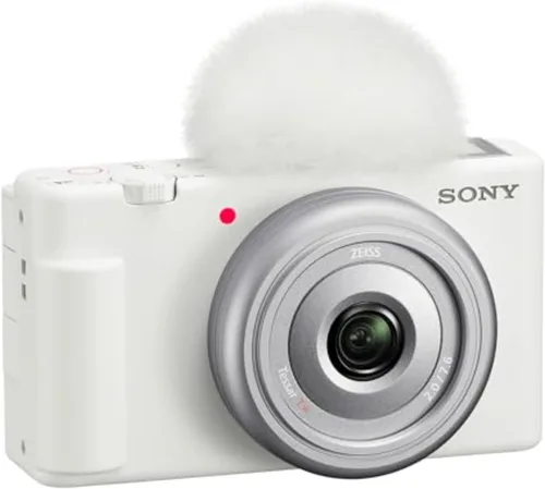 Sony ZV-1F Vlog Cámara para creadores de contenido y vloggers Blanco